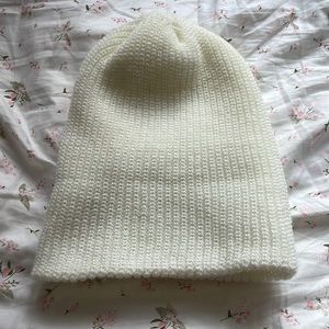 A cute off white beanie